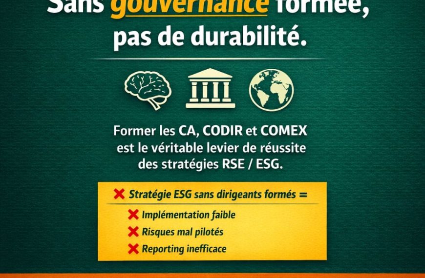 former les instances de gouvernance