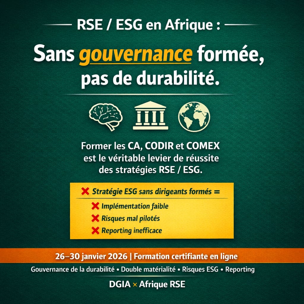 former les instances de gouvernance