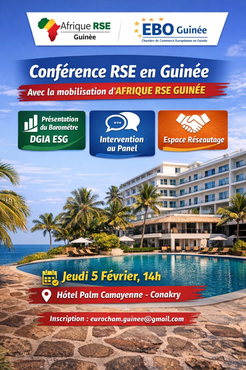 Guinée : mobilisation exceptionnelle du cabinet Afrique RSE Guinée pour l’atelier-conférence RSE d’EBO Guinée