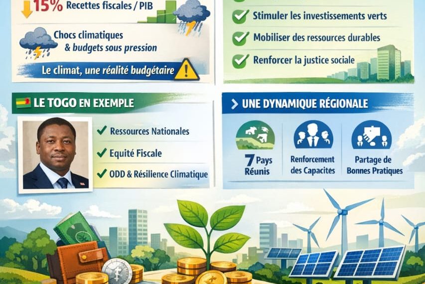 Togo : Les ministères des Finances d’Afrique de l’Ouest formés aux politiques fiscales sensibles au climat