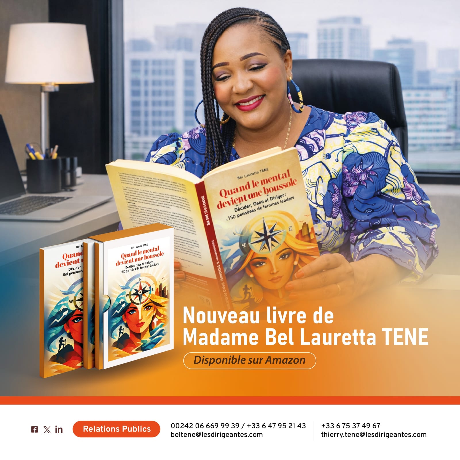 Madame Bel Lauretta TENE publie son deuxième ouvrage 📦 Il est disponible dès maintenant sur Amazon en format livre broché et ebook